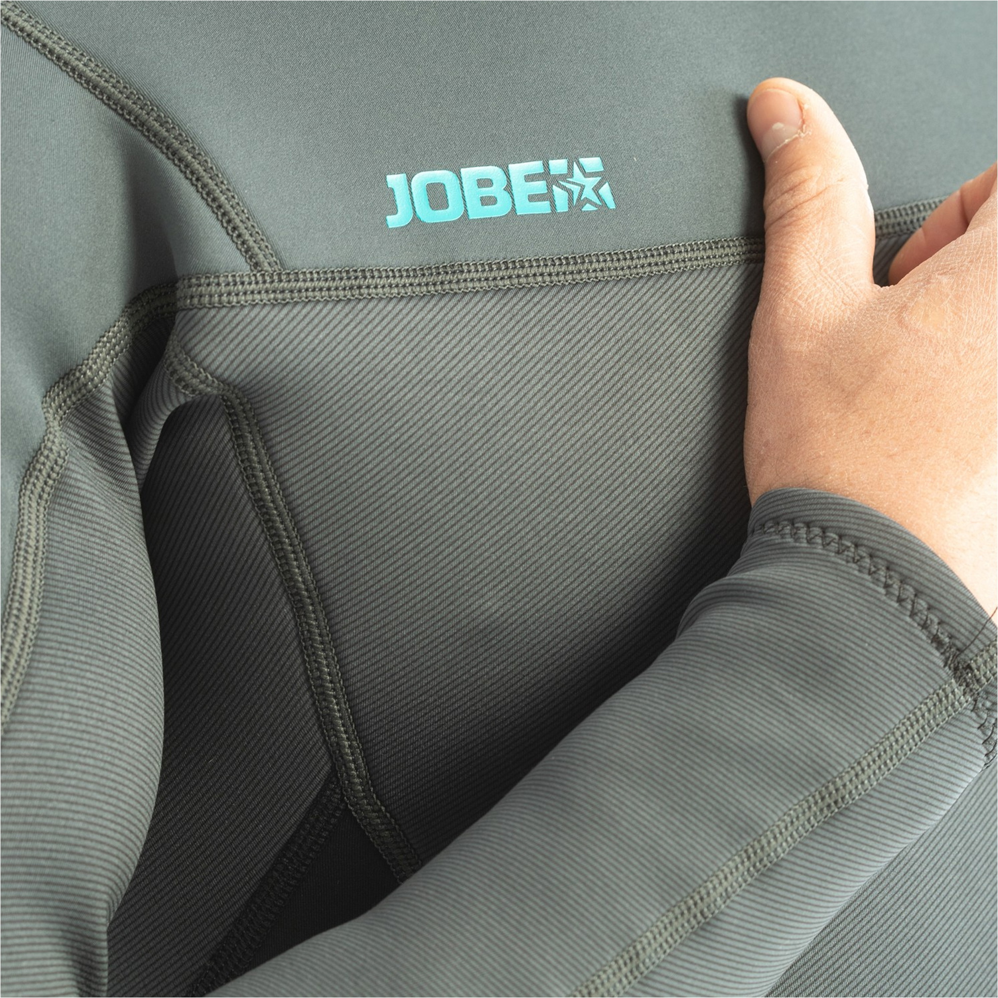 2026 Jobe Männer Perth 3/2mm Rückenreißverschluss Neoprenanzug 303521002 - Graphite / Grey